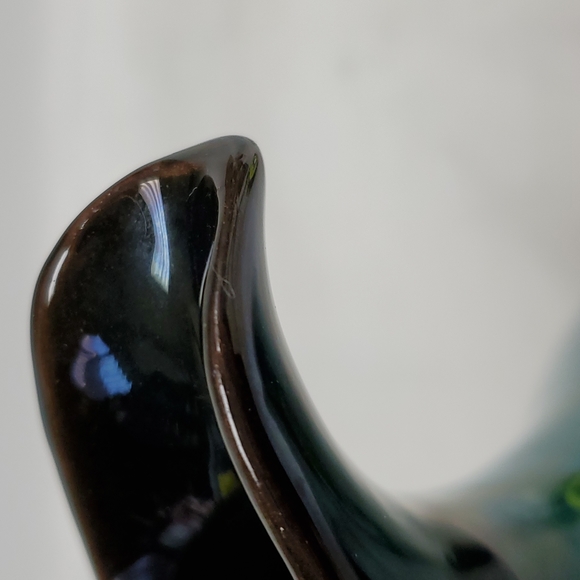 - Vintage BlueMountain Pottery red-ware glazed handled  pitcher - Picture 7 of 7